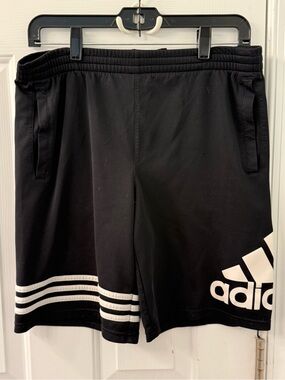 Adidas dry fit shorts 3 stripe and logo 14/16